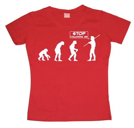Läs mer om Stop Following Me! Girly T-shirt, T-Shirt