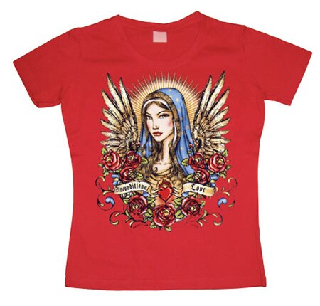 Läs mer om Unconditional Love Tattoo Girly T-shirt, T-Shirt