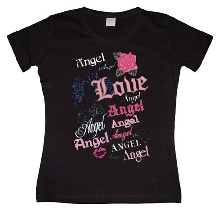 Angel Love Girly T-shirt, Girly T-shirt