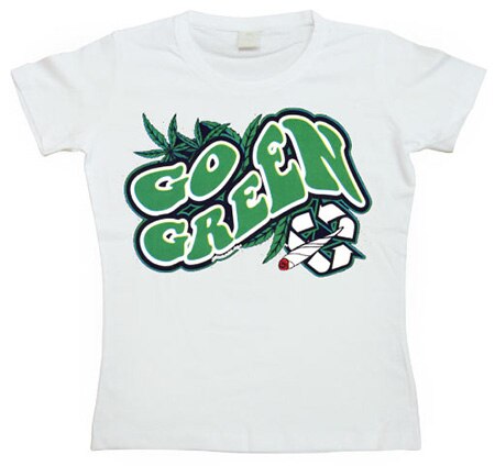 Läs mer om Go Green! Girly T-shirt, T-Shirt
