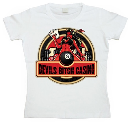 Läs mer om Devils Bitch Casino Girly T-shirt, T-Shirt