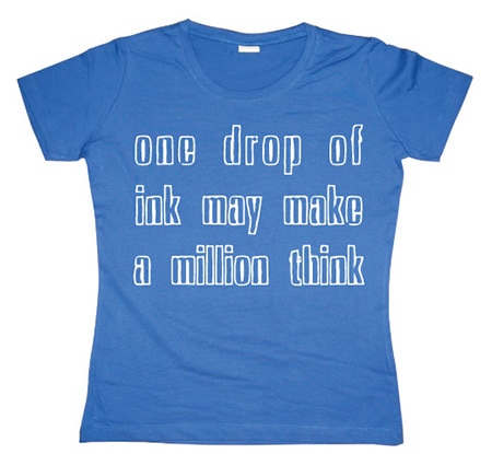 One Drop Of Ink... Girly T-shirt, Girly T-shirt