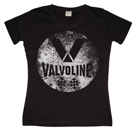 Valvoline Racing Distressed Girly T-shirt, Girly T-shirt