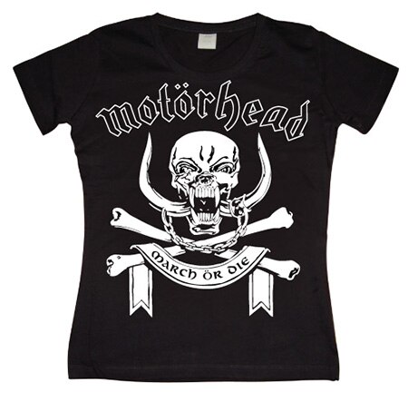 Motorhead March Or Die Girly T-shirt, Girly T-shirt