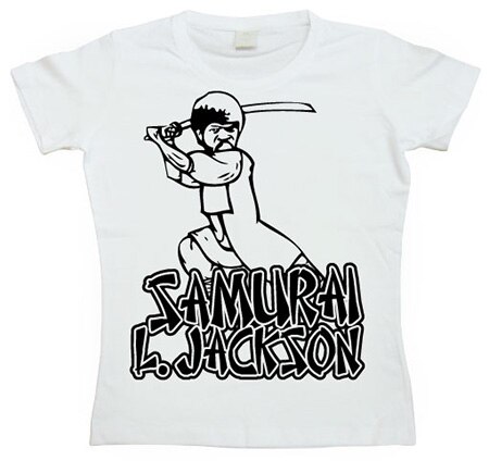 Samurai L. Jackson Girly T-shirt, Girly T-shirt