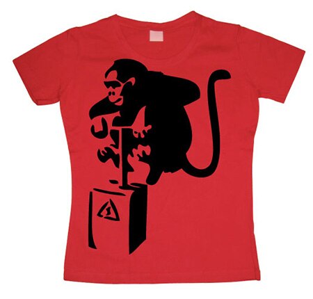 Detonator Monkey Girly T-shirt, Girly T-shirt