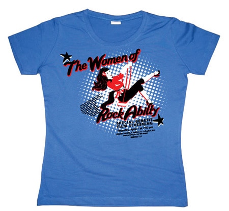 The Women Of Rock Abilly Girly T-shirt, Girly T-shirt