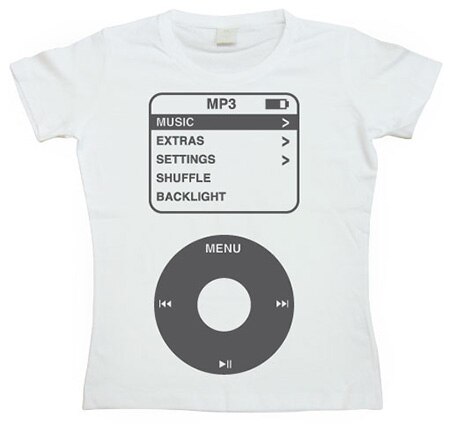 Läs mer om The Ipod Girly T-shirt, T-Shirt