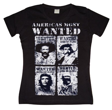 Americas Most Wanted Girly T- shirt, Girly T- shirt