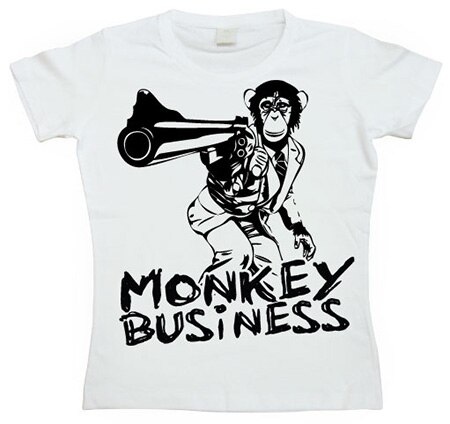 Monkey Business Girly T- shirt, Girly T- shirt