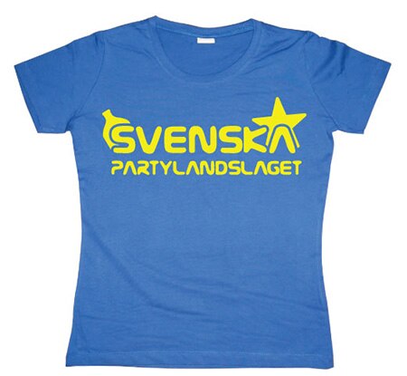 Läs mer om Svenska Partylandslaget Girly T- shirt, T-Shirt