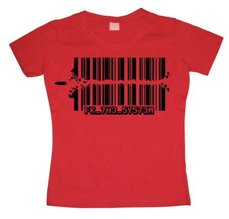 Läs mer om Fuck The System Girly T-shirt, T-Shirt