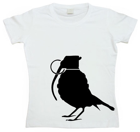 Birdie Boom Boom Girly T-shirt, Girly T-shirt
