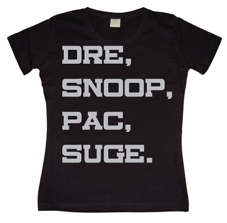 Dre, Snoop, Pac & Suge Girly Tee, Girly Tee