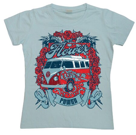 Flower Power Van Girly Tee, T-Shirt