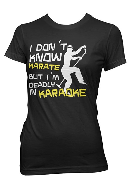 Läs mer om I´m Deadly In Karaoke! Girly Tee, T-Shirt