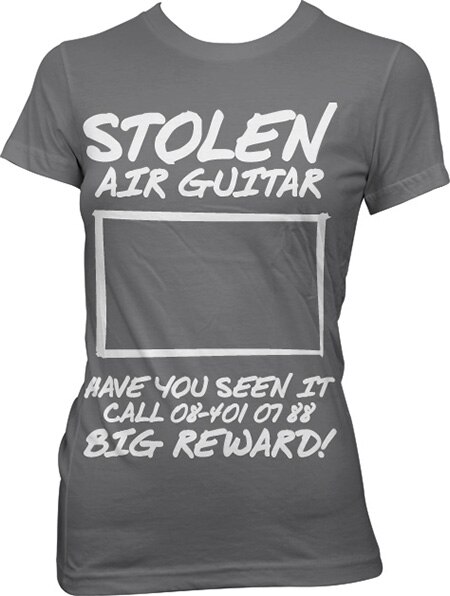 Stolen Air Guitar! Girly Tee, Girly Tee