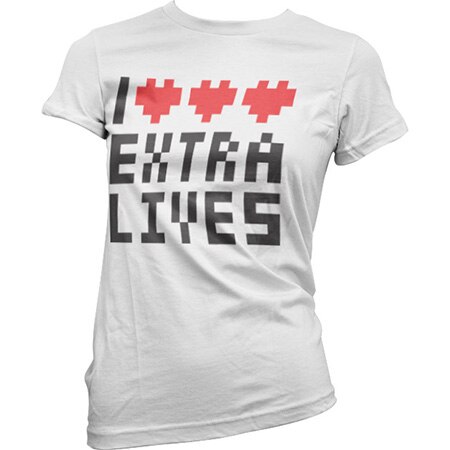 Läs mer om I Love Extra Lives Girly Tee, T-Shirt