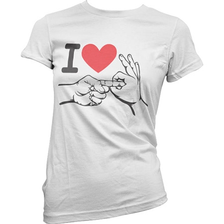 Läs mer om I Love To Make Love Girly Tee, T-Shirt