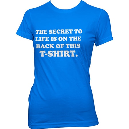 Läs mer om The Sercret To Life! Girly Tee, T-Shirt