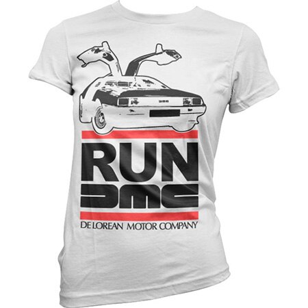 Run De Lorean Girly Tee, Girly T-shirt