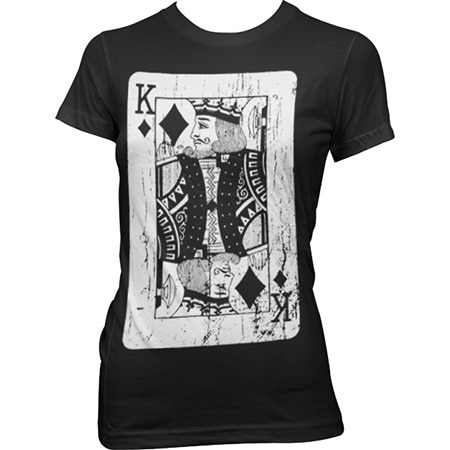 King Of Cards Girly Tee, Girly T-Shirt