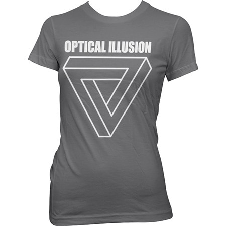Läs mer om Optical Illustion - Infinity Triangle Girly T-Shirt, T-Shirt