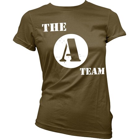 The A-Team Distressed Logo Girly Tee, Girly T-Shirt