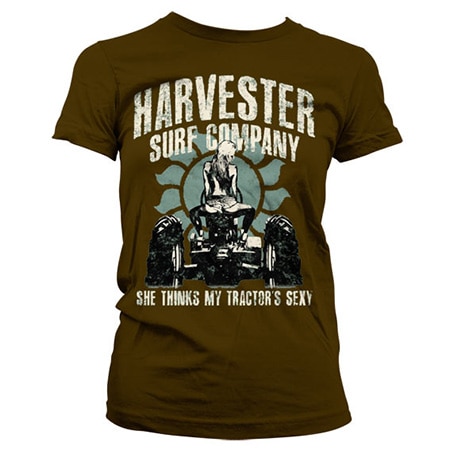 Läs mer om Harvester Surf Co. - Tractors Sexy Girly T-Shirt, T-Shirt
