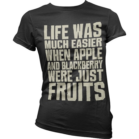 Läs mer om Life Was Easier... Girly T-Shirt, T-Shirt