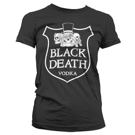 Black Death Vodka Girly T-Shirt, Girly T-Shirt