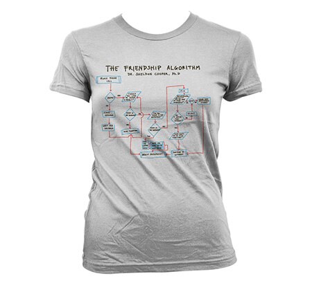 Läs mer om Dr. Sheldon Cooper´s Friendship Algorithm Girly T-Shirt, T-Shirt