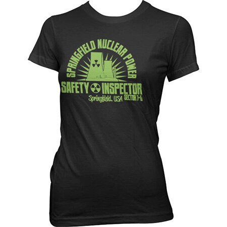 Springfield Nuclear Safety Inspector Girly T-Shirt, Girly T-Shirt