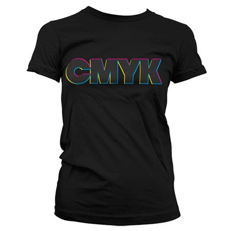 CMYK Girly T-Shirt, Girly T-Shirt