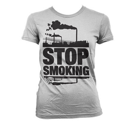 Stop Smoking Girly T-Shirt, Girly T-Shirt