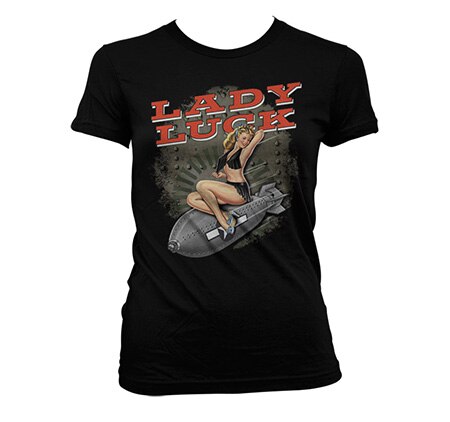 Lady Luck - Pin Up Girl - Girly T-Shirt, Girly T-Shirt