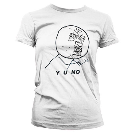 Y O NO Girly T-Shirt, Girly T-Shirt