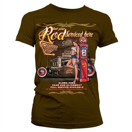 Get Your Rod Service Here Girly T-Shirt, Girly T-Shirt