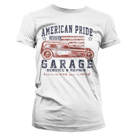 American Pride Garage Girly T-Shirt, Girly T-Shirt