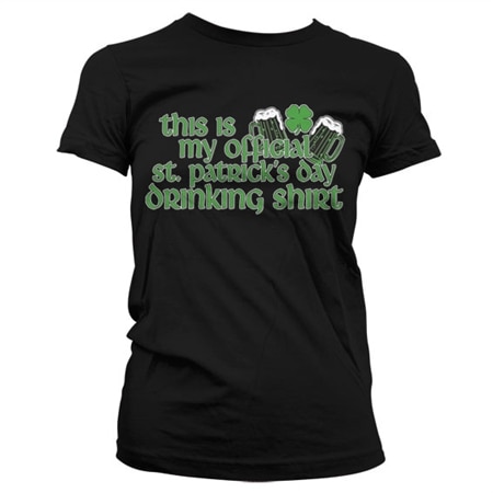 Läs mer om My Official St. Patricks Drinking Girly T-Shirt, T-Shirt