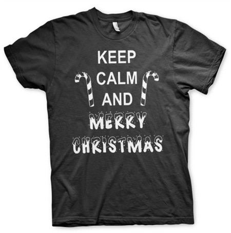 Läs mer om Keep Calm And Merry Christmas T-Shirt, T-Shirt