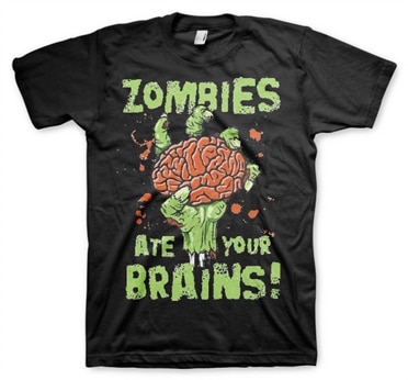 Zombies Ate Your Brain T-Shirt, Basic Tee