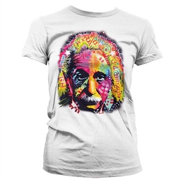 Colorful Einstein Girly T-Shirt, Girly T-Shirt