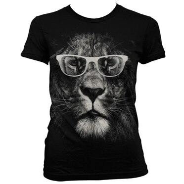 Lion Glasses Girly T-Shirt, T-Shirt