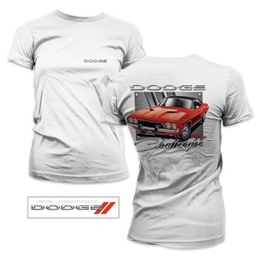 Läs mer om Dodge - Red Challenger Girly Tee, T-Shirt