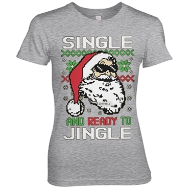 Läs mer om Single And Ready To Jingle Girly Tee, T-Shirt
