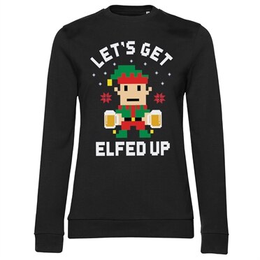 Läs mer om Lets Get Elfed Up Girly Sweatshirt, Sweatshirt