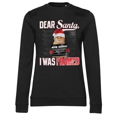 Läs mer om Dear Santa - I Was Framed Girly Sweatshirt, Sweatshirt