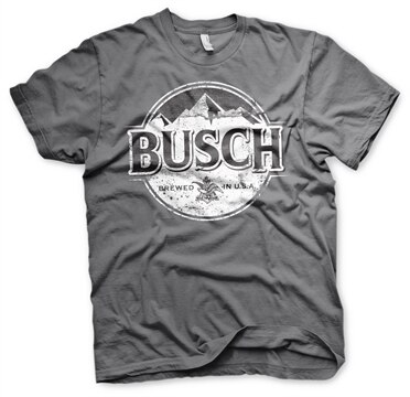 Busch Beer BW Washed Logo T-Shirt, Basic Tee