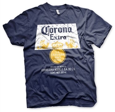Corona Extra Washed Label T-Shirt, Basic Tee